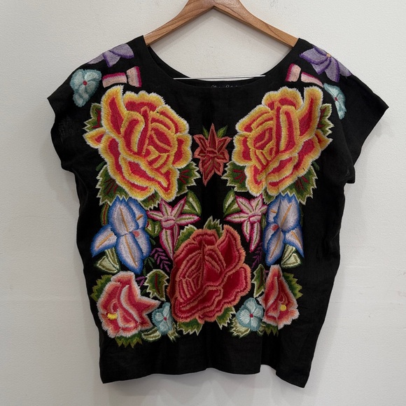 Vintage Collection Tops - Vintage Collection Heavily Embroidered Cotton Top XL Retail $278